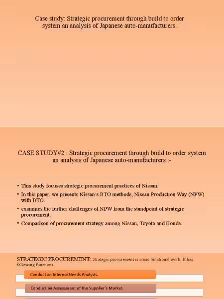 Unlocking Procurement Excellence: A Procurement Case Study Approach