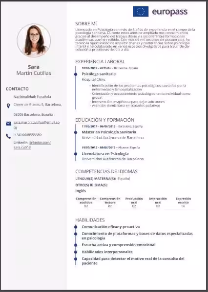 curriculum-vitae-europass-ejemplo